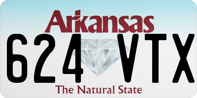 AR license plate 624VTX