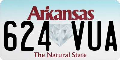 AR license plate 624VUA
