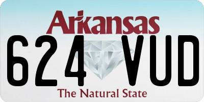 AR license plate 624VUD