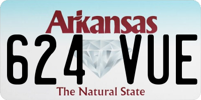 AR license plate 624VUE