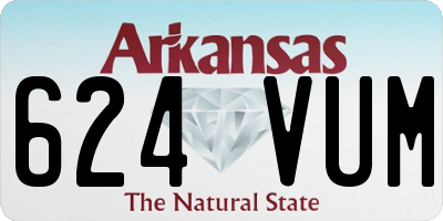 AR license plate 624VUM