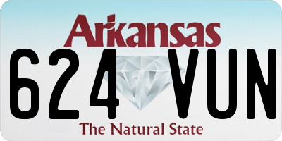 AR license plate 624VUN