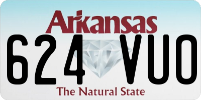 AR license plate 624VUO