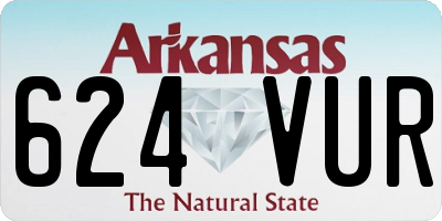 AR license plate 624VUR