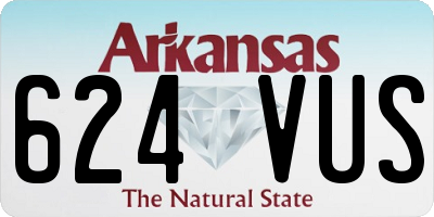 AR license plate 624VUS