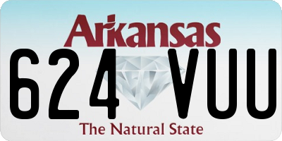 AR license plate 624VUU