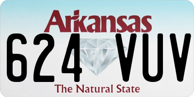 AR license plate 624VUV