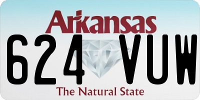 AR license plate 624VUW