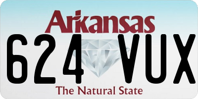 AR license plate 624VUX