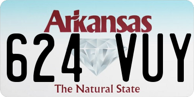 AR license plate 624VUY