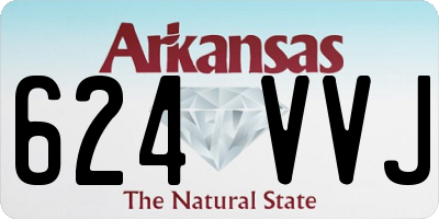 AR license plate 624VVJ