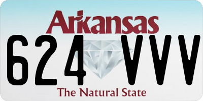 AR license plate 624VVV