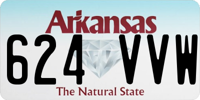 AR license plate 624VVW