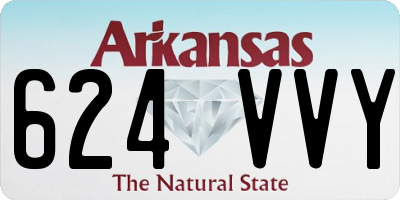 AR license plate 624VVY