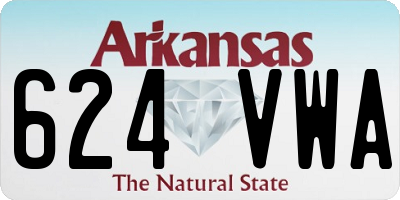 AR license plate 624VWA