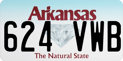 AR license plate 624VWB