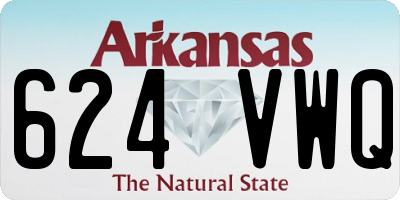 AR license plate 624VWQ