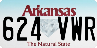 AR license plate 624VWR