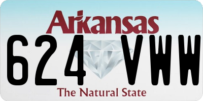 AR license plate 624VWW
