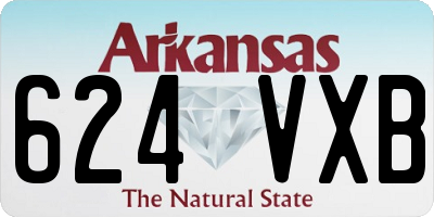 AR license plate 624VXB