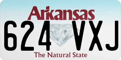 AR license plate 624VXJ