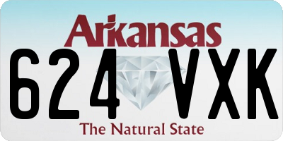 AR license plate 624VXK