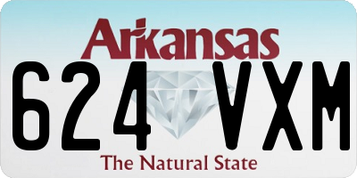 AR license plate 624VXM