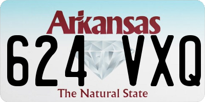 AR license plate 624VXQ