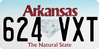 AR license plate 624VXT