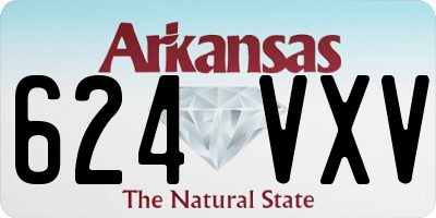 AR license plate 624VXV