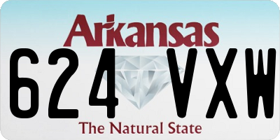 AR license plate 624VXW