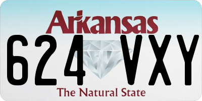 AR license plate 624VXY