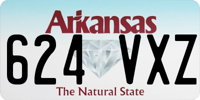 AR license plate 624VXZ