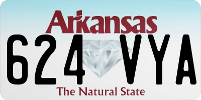 AR license plate 624VYA