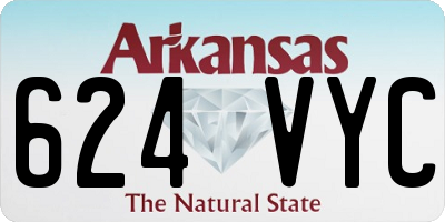 AR license plate 624VYC