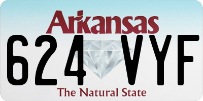 AR license plate 624VYF