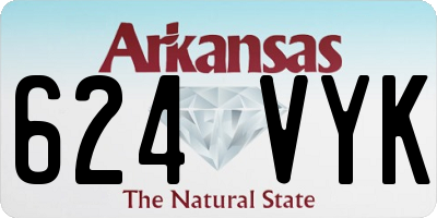 AR license plate 624VYK