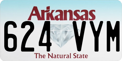 AR license plate 624VYM