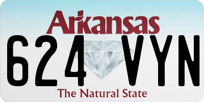 AR license plate 624VYN