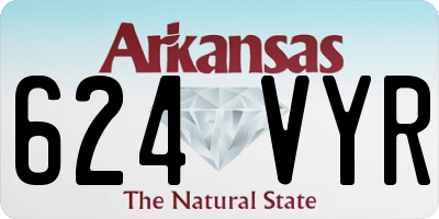 AR license plate 624VYR
