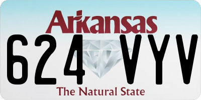 AR license plate 624VYV