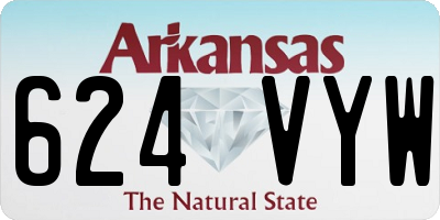 AR license plate 624VYW