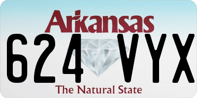 AR license plate 624VYX