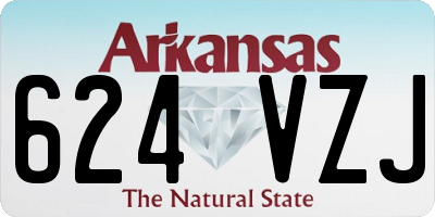 AR license plate 624VZJ