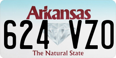 AR license plate 624VZO