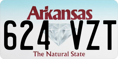 AR license plate 624VZT
