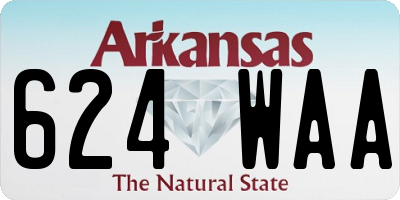 AR license plate 624WAA