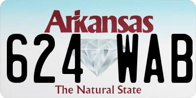 AR license plate 624WAB