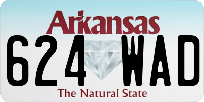 AR license plate 624WAD