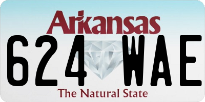 AR license plate 624WAE